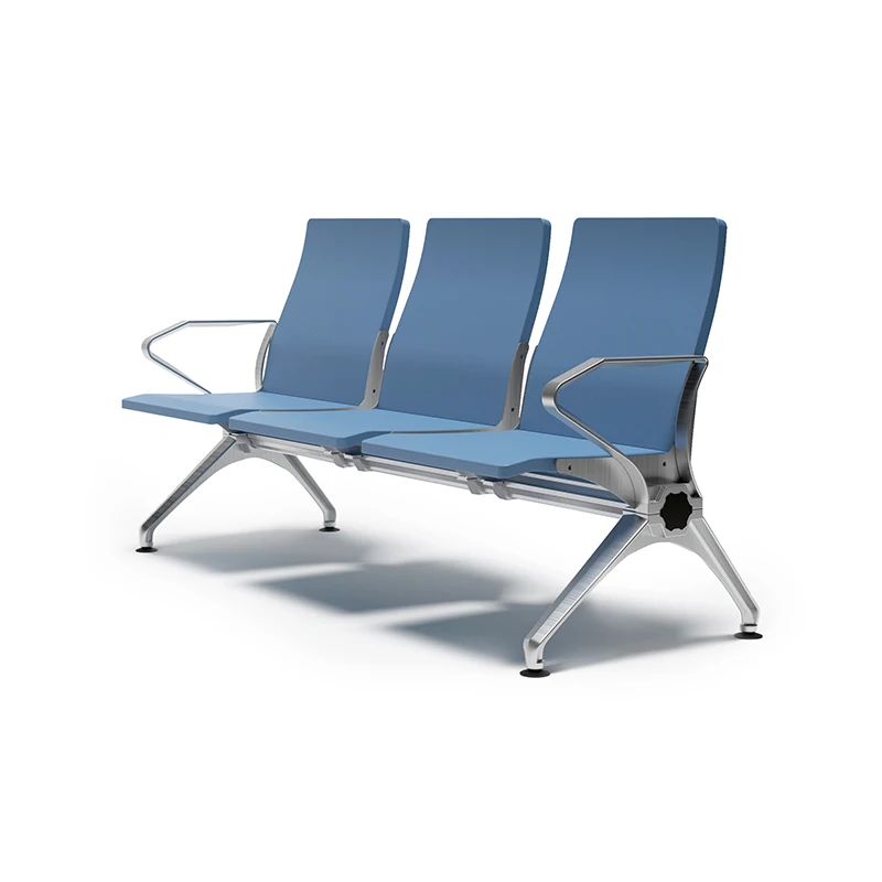 FLYA Indoor Commercial Benches 3 Seater Bench Metal Waiting Chairs Metal Clinic Gang Chair Airport Chair Terminal Seating