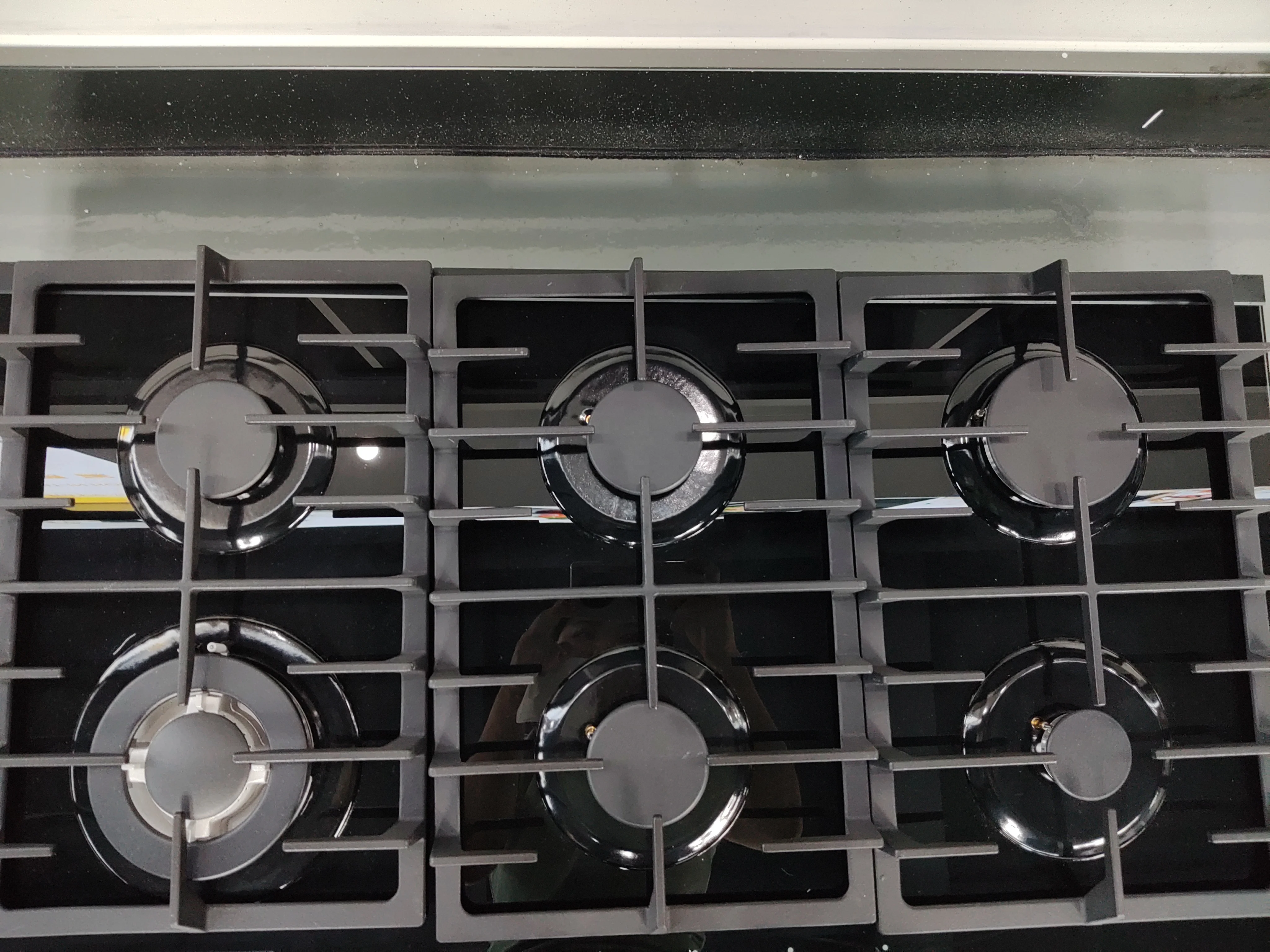 Wholesale Price 6 burner kitchens Gas hob tempered glass panel gas cooker Built in Gas stove
