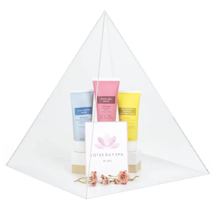 Jayi Factory Wholesale Custom Clear Acrylic Pyramid Box