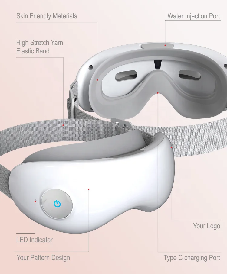 Beautiful Massage with Hot and Cold Spray Micron Air Steam Eye Massager Eyespa Mist Mask for Kid and Adult