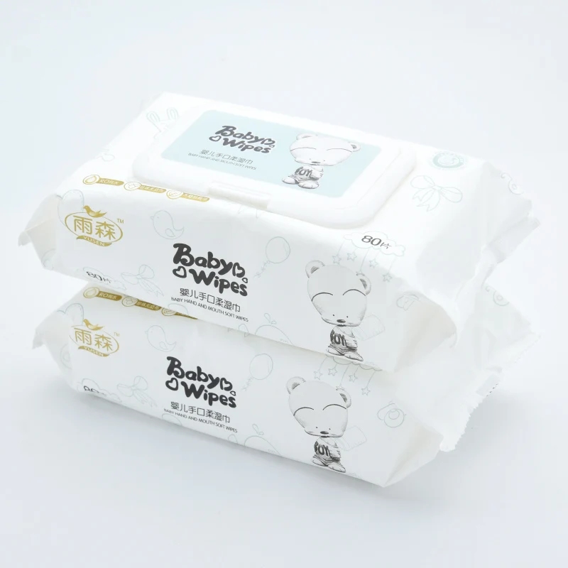 
High Quality 80 pcs korea washable eco soft care baby wipes private label 