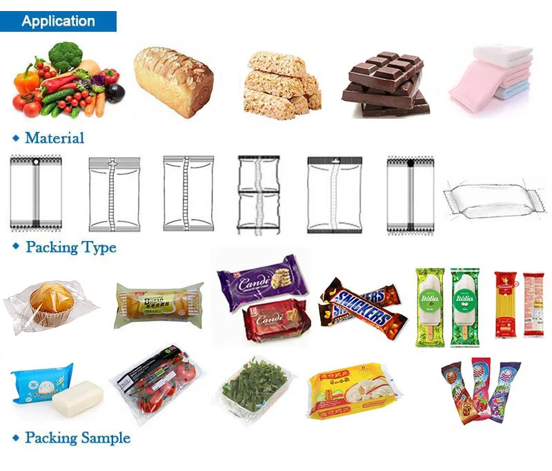 China Supplier Automatic Candy Granular Flow Horizontal Wrapping Packaging Machine For Hard Candy