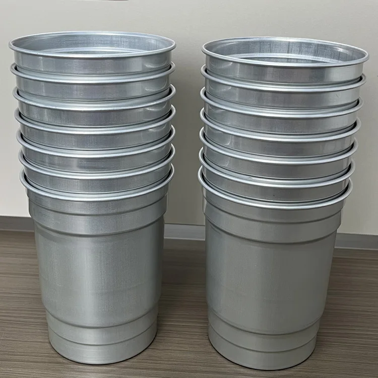 China Factory Cheap Price New Patented Grs Standard Recyclable Reusable Anodised Aluminum Cup Manufactures