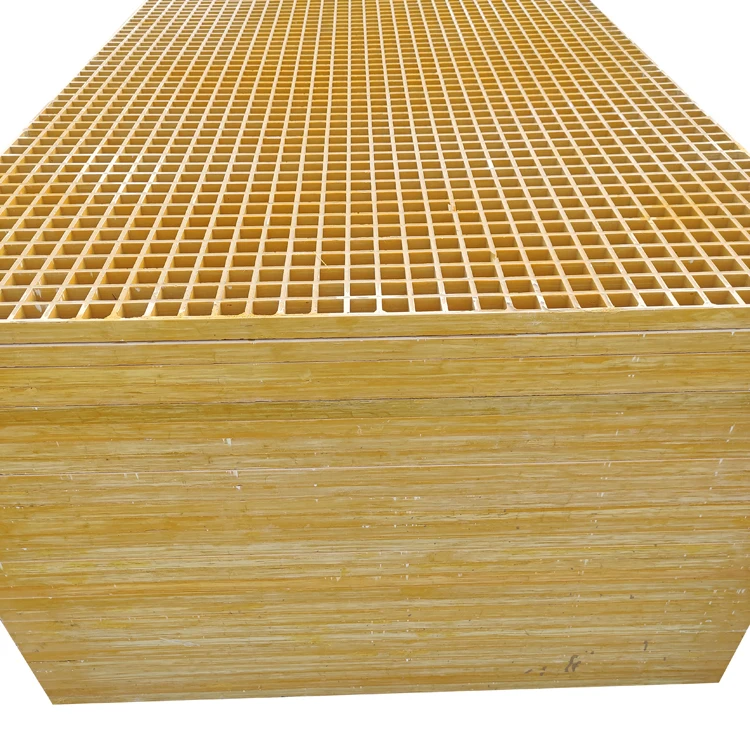 High strength anti slip molded fiberglass frp floor grating