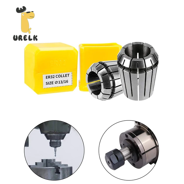 Ur Elk ER32 Spring Collet Chuck Set for CNC Engraving Machine & Milling Lathe Tool Workholding Engraving Collets