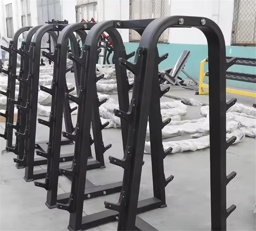 Wholesale Little Straight Barbell Rack 10 Dumbbells Commercial Fitness Gym Equipment Storage