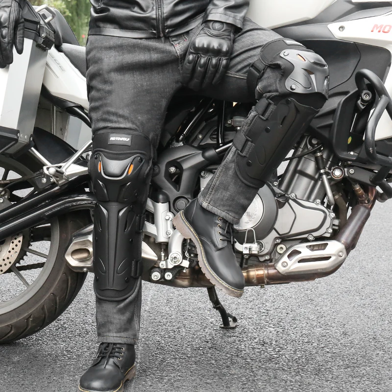 Motowolf Anticollision Protector Rodilleras Para Moto Joelheira Motocross Knee Pads
