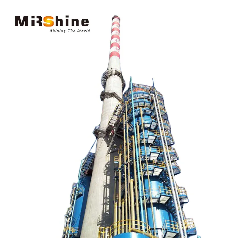 Exhaust gas purification/power plant flue gas desulfurization and denitrification tower