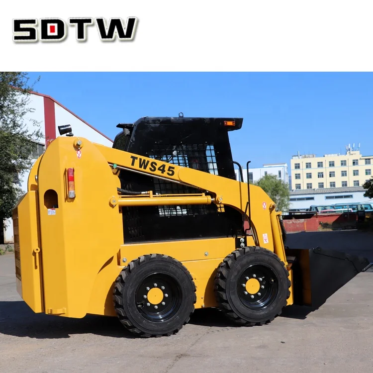  Маленький мини-колесный погрузчик с бортовым поворотом SDTW TWS45 45 л.с. 50