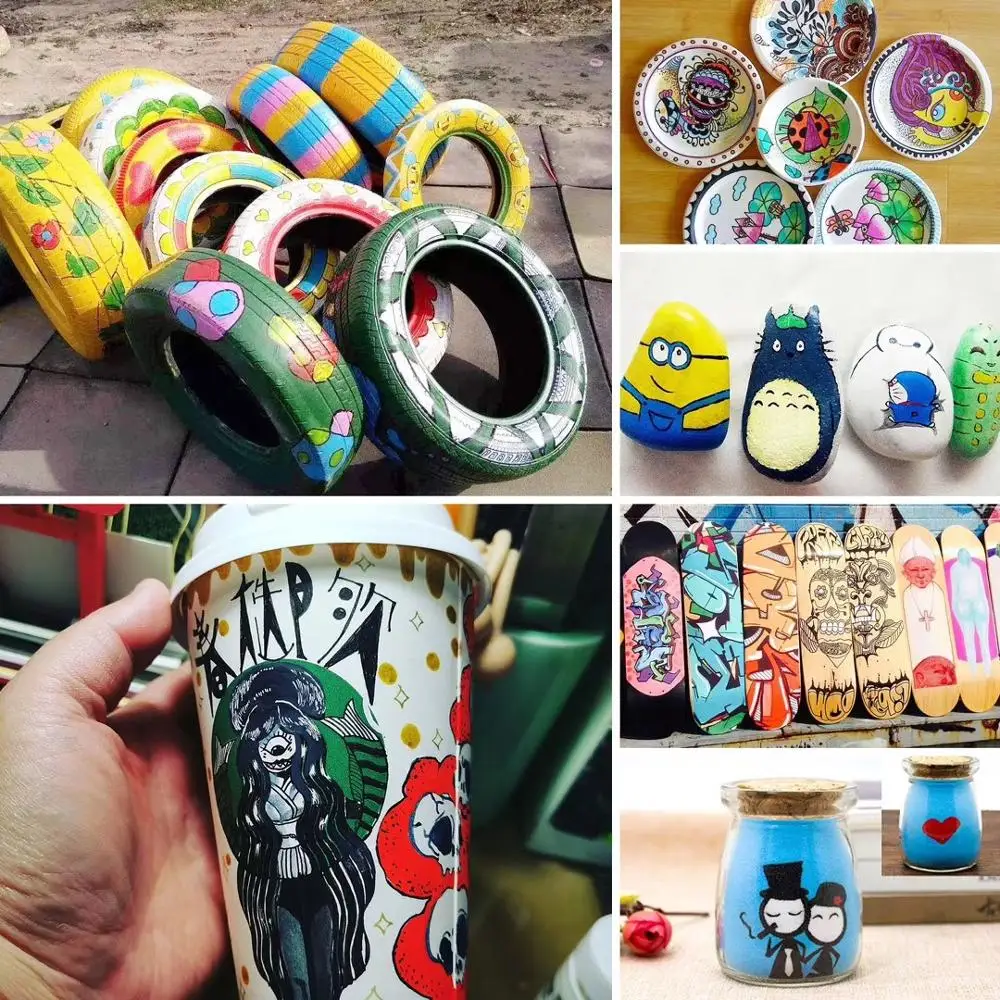 Car Tyre Tire Metal Paint Pen Marker Permanent marker pen