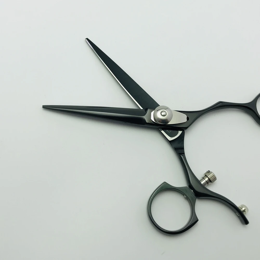 Парикмахерские ножницы JA28B 5 дюйма титановые поворотные вращающиеся на 360