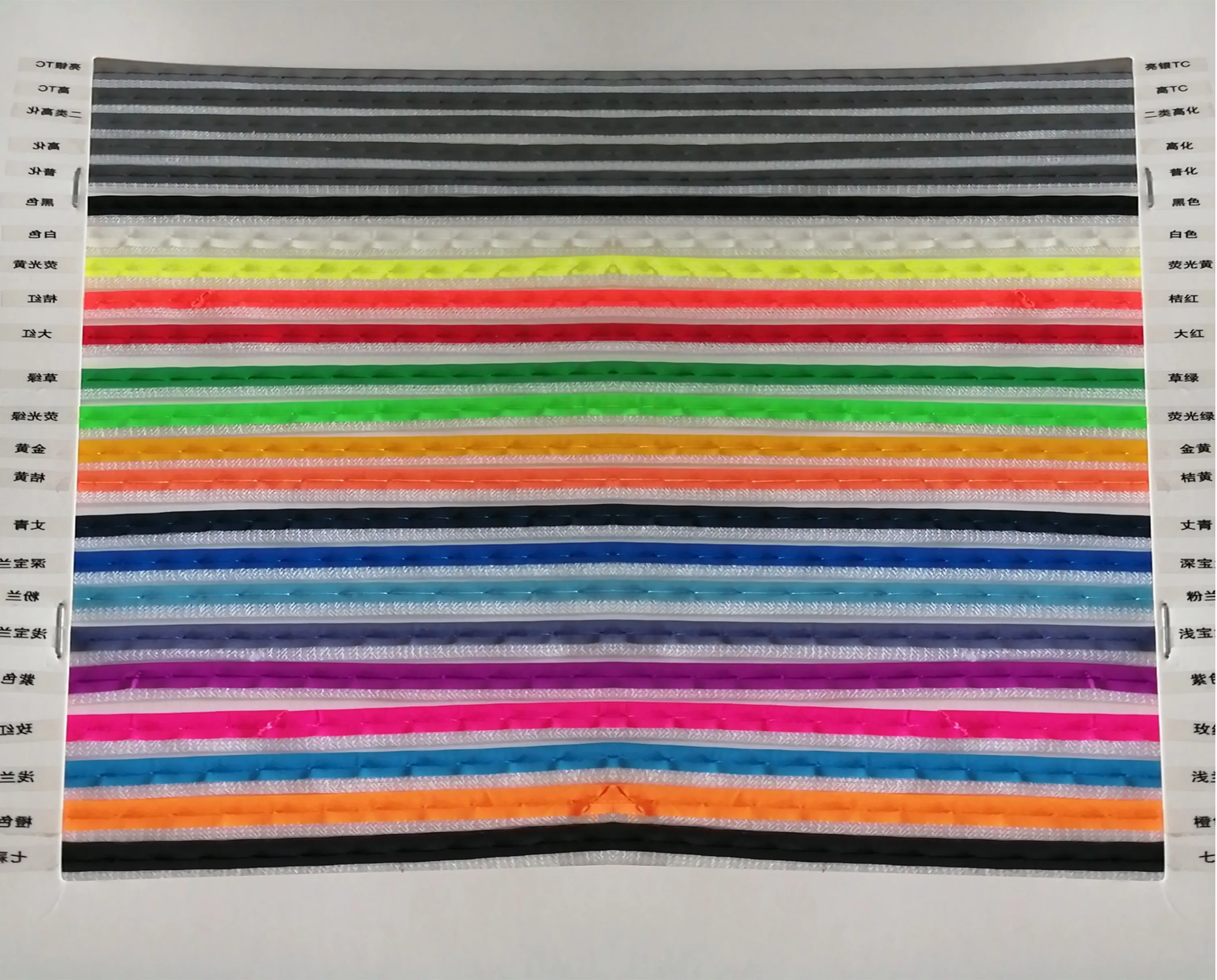 High Conspicuous Glowing Reflective piping rope/multicolored reflective woven cord sew on