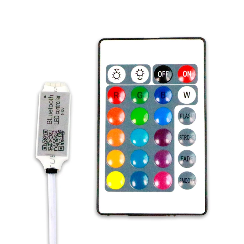 Контроллер BT RGB Mini 5-12 В 6A 24 ключа ИК пульт дистанционного управления приложение 12