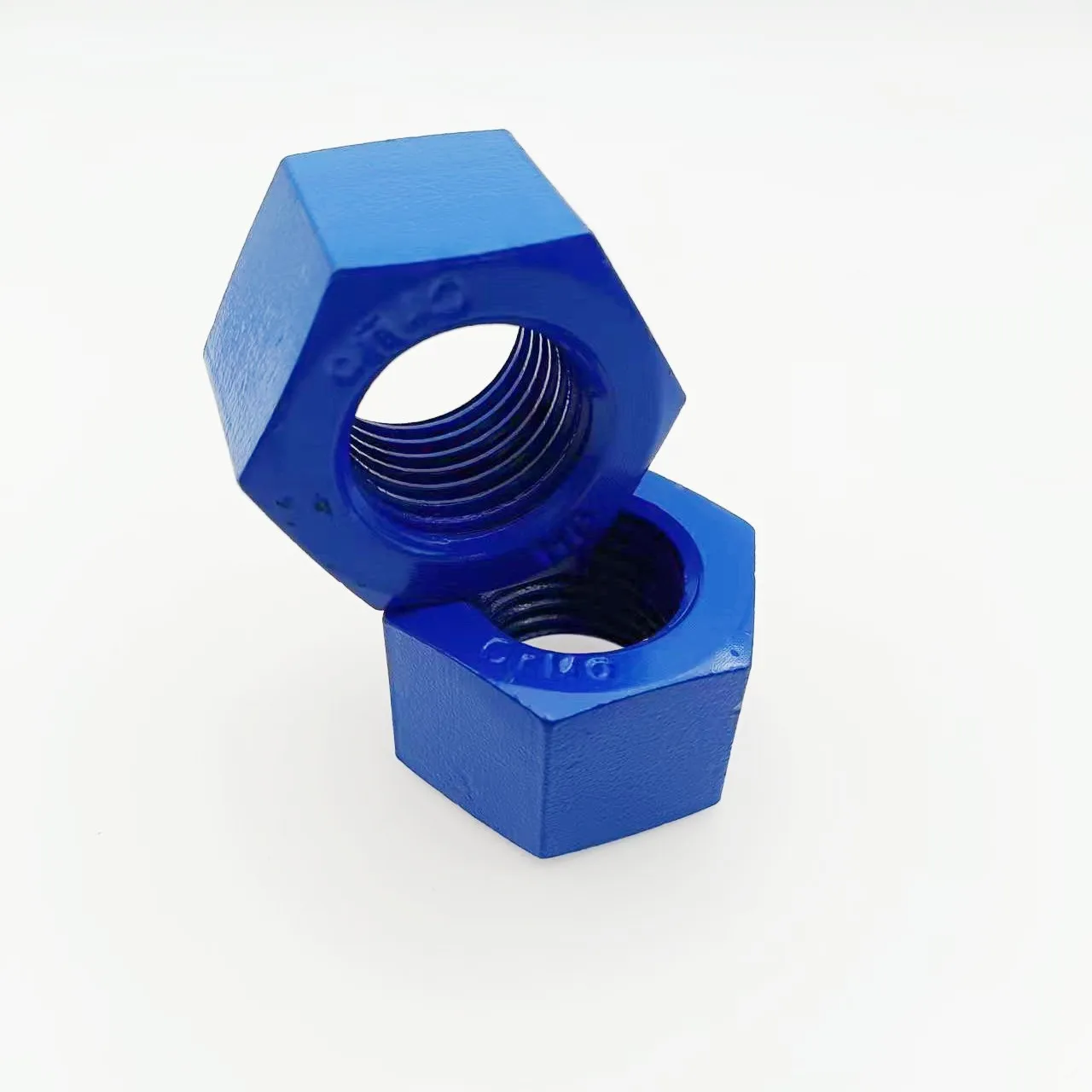 China OEM ODM blue zinc coating astm carbon steel ASTM a194 a193 gr 2h grade nuts