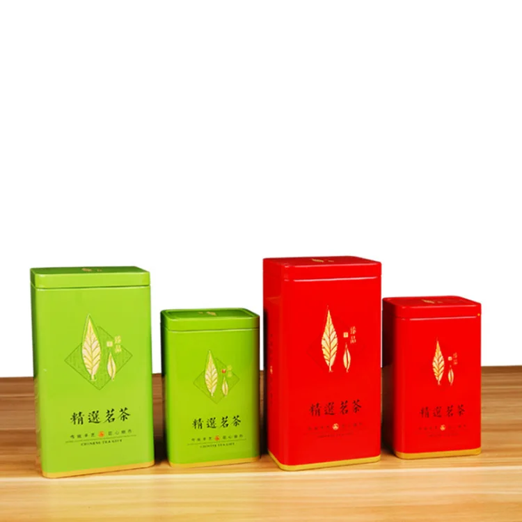 custom print tea metal tin box container for gift packing