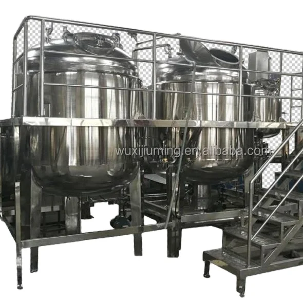 Cosmetic Homogenizer Emulsification Machine Engine Manufacturer Mixed Bottom Emulsification Tank Machine