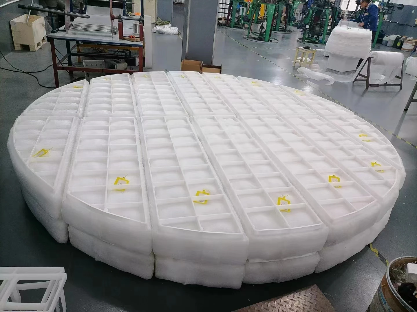 Polypropylene PP Plastic Demister Pad Mist Eliminator Standard Type Knitted Wire Demister Pad