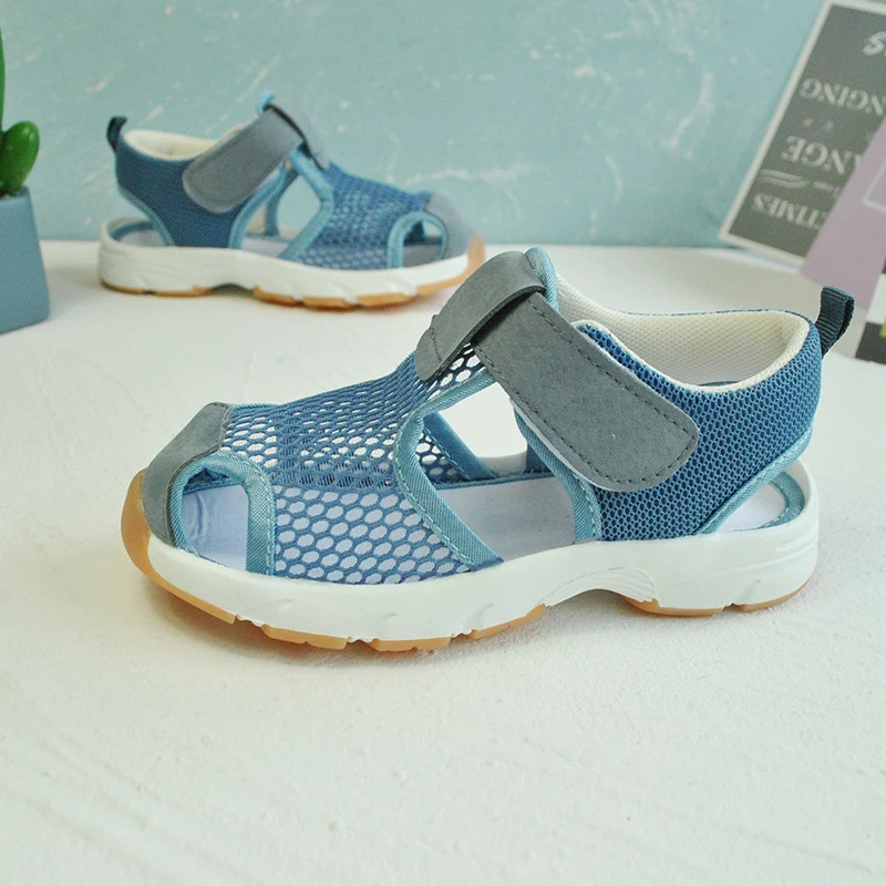 
Unisex Outdoor kids slip on sports mesh shoes customized children running casual shoes 