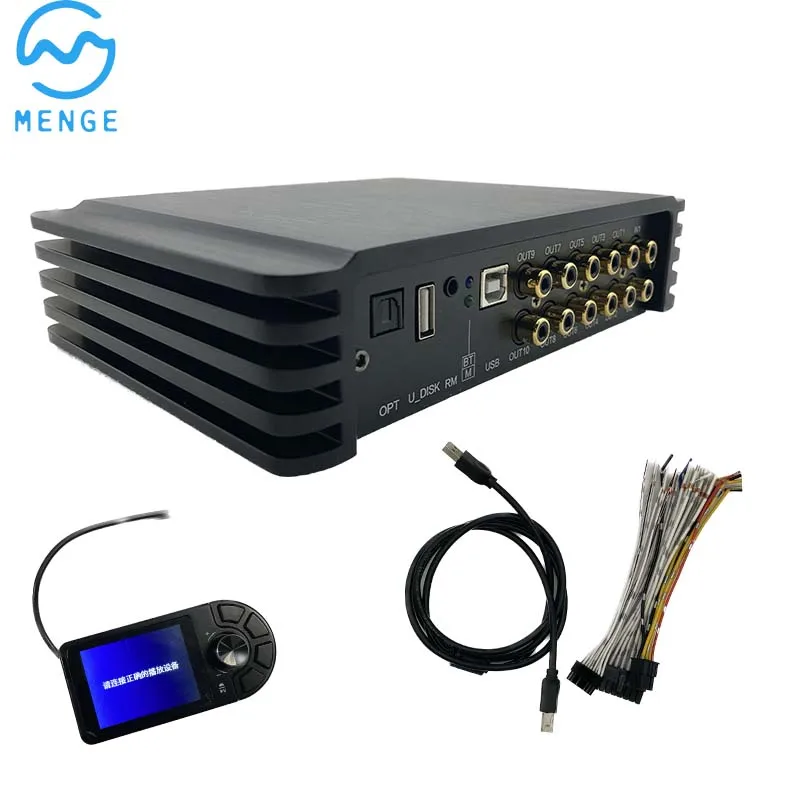 D Class 12V Digital Equalizer Power Sound System Bass Woofer Subwoofer 400W  8 Channel Speaker DSP Audio Car Amplifier