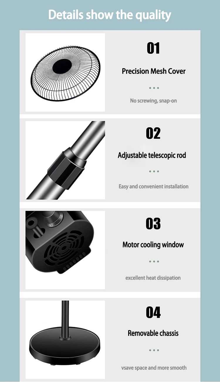 High quality home use gold round ox pedestal fan small standing fan 220v