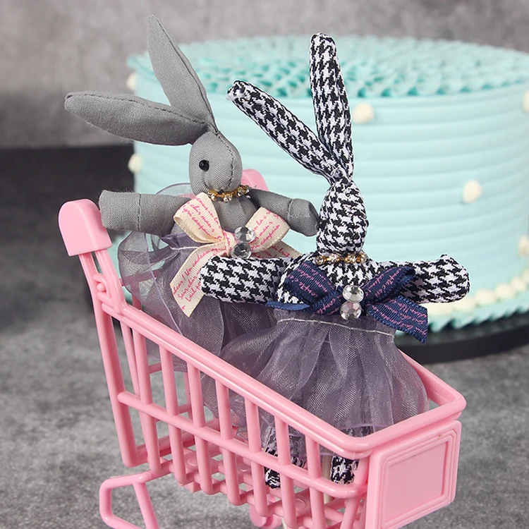 
Birthday decoration cake topper animal bunny white rabbit cake topper 