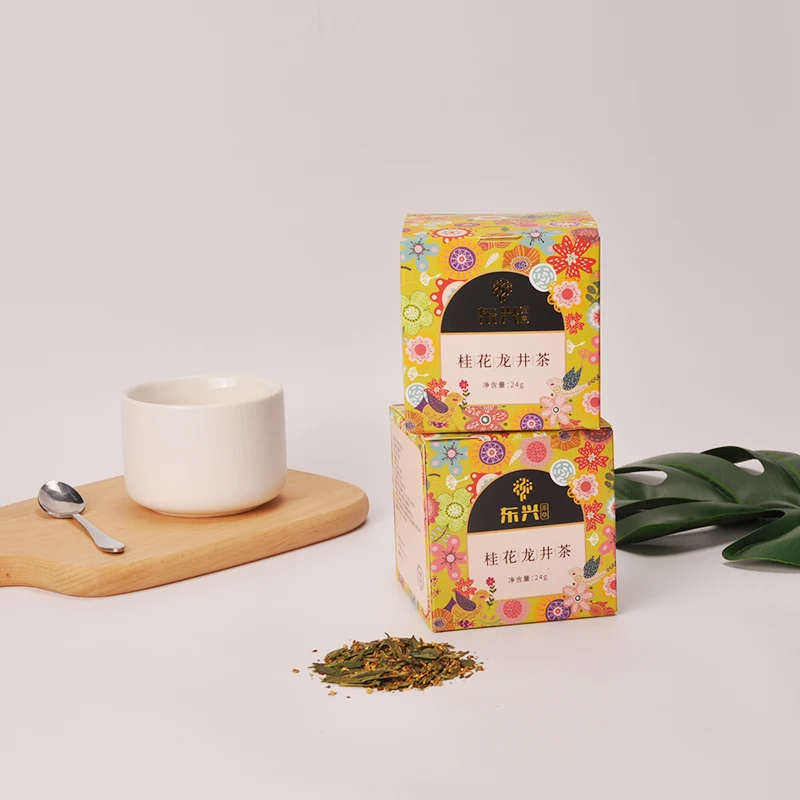 
Spring Picked Delicious Tasting Organic Sweet-scented Osmanthus Dragon Well / Longjing Green Tea 