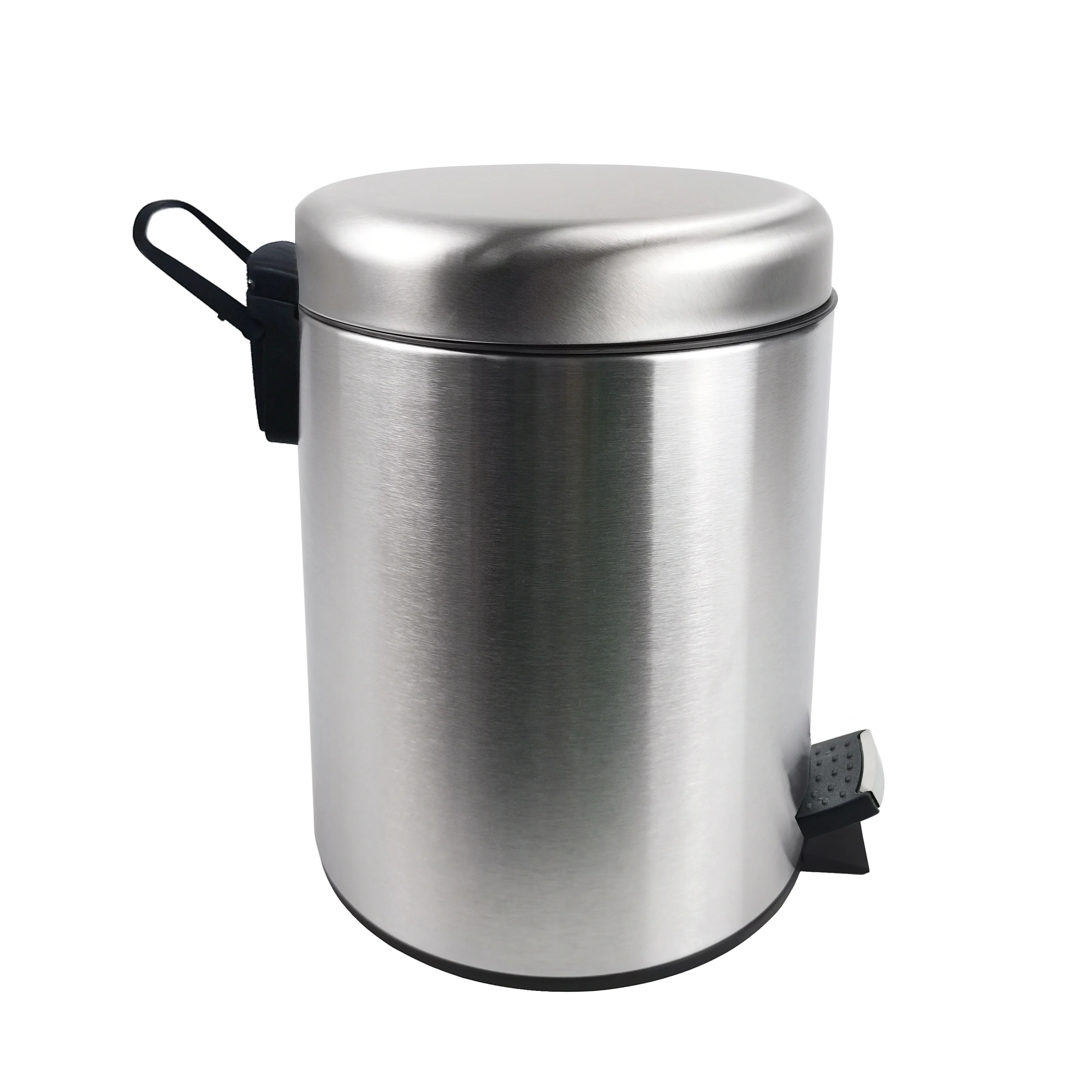 Stainless Steel Trash Can with Lid and Foot Pedal for Bathroom,Toilet,Restroom