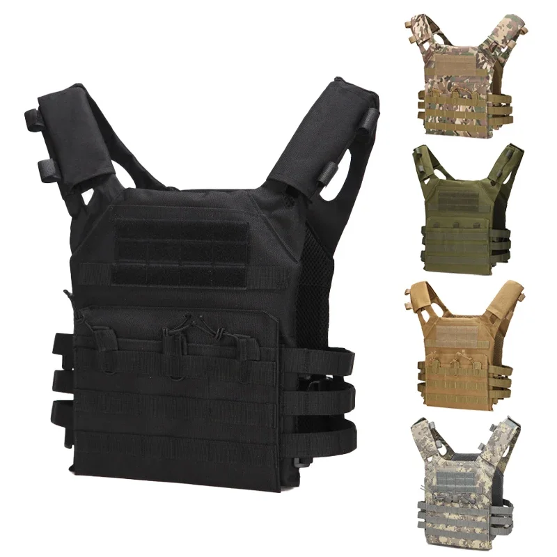 Tactical Vest Waterproof Outdoor Lightweight Adjustable JPC Molle Plate Carrier Hunting Vest CS Game Jungle Gear