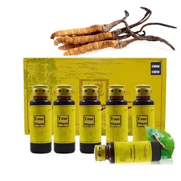 OEM ODM Private label cordyceps oral liquid 100% Cordyceps sinensis extract solution