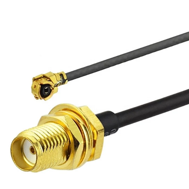 Manufacturer Wholesale Sma-Ipex Probe Connector Sma Female To Ufl/U.Fl/Ipx/Ipex Rf Coax Adapter As Low Loss 1.13Mm Coax Cable