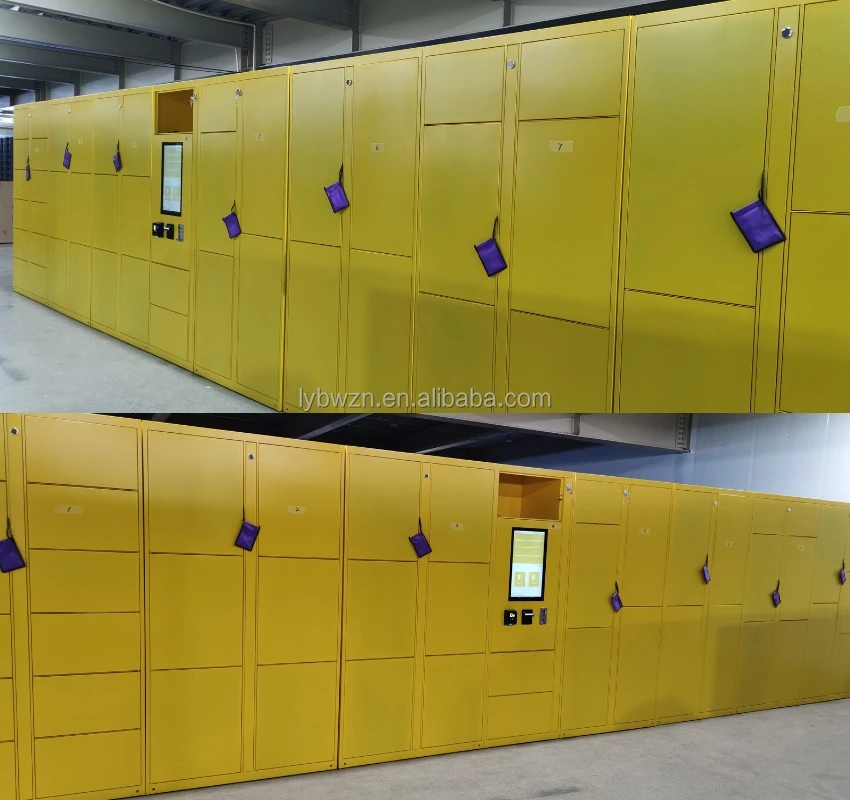 intelligent luggage rental locker automation Digital Pin Code Smart Luggage Storage Locker for hotel airport subway station