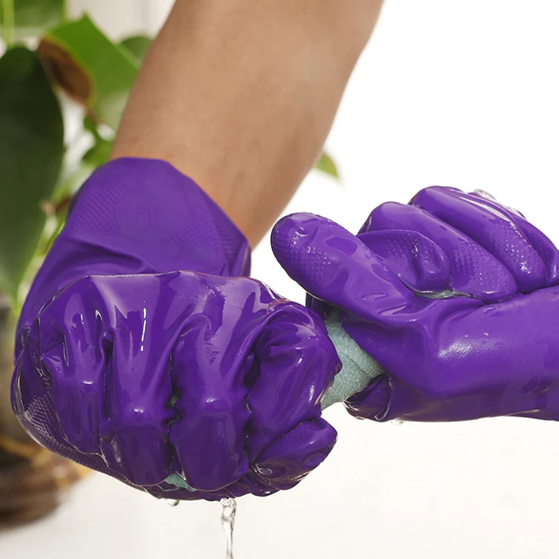 Factory hot waterproof rubber latex dishwashing gloves kitchen durable housework cleaning gloves
