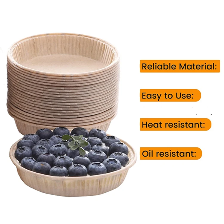 Paper Mini Cake Baking Cups Brown Gold Aluminum Foil Party Wedding Festival  Muffin Tart Mold Baking pan