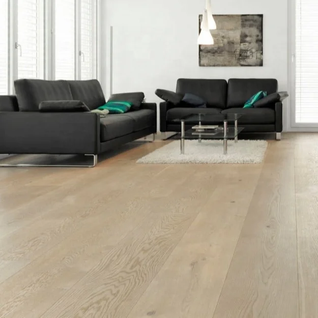 Multi-layer engineered solid french  white oak timber flooring tiles