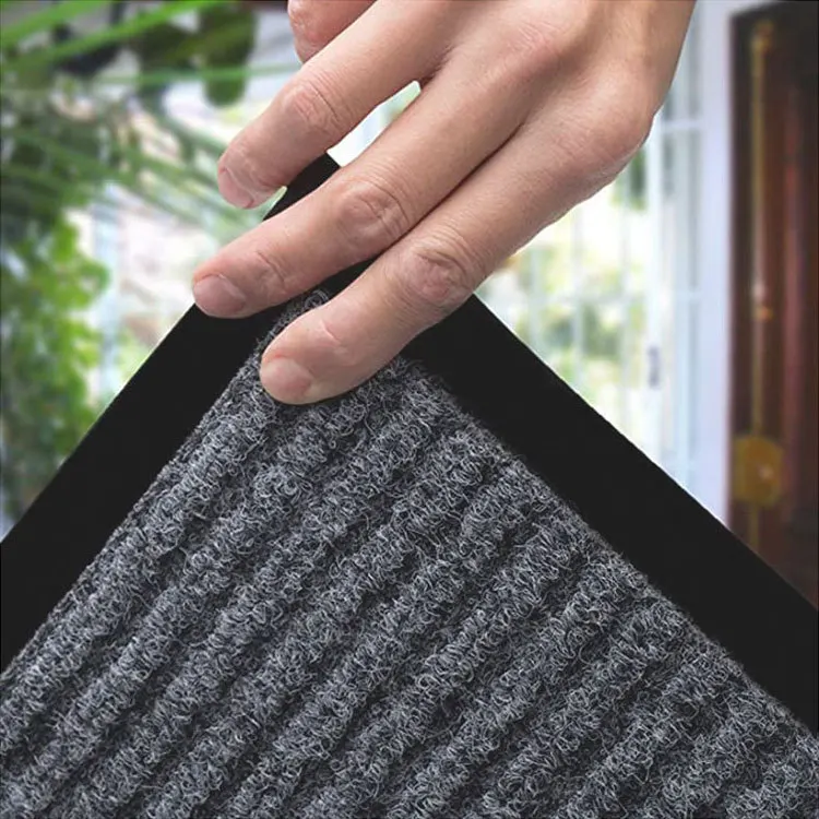 Easy Clean Polyester fabric water absorption dust resistant floor mats custom made door carpets for increase friction