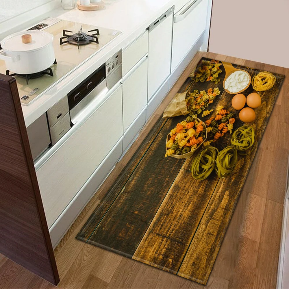 Modern Kitchen Doormat Decoration Bedroom Carpet Mat Bathroom Anti-slip Floor Home Balcony Hallway Long Rug