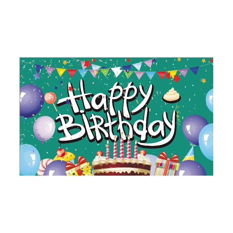 High Quality Boys Birthday Backdrop Background Banner with Photo Football Club Sports