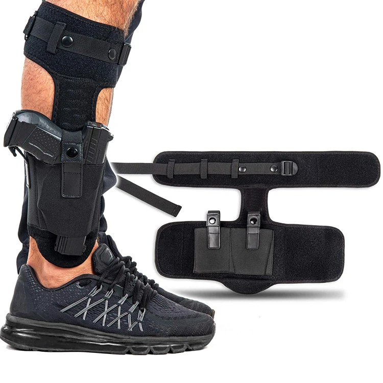 
ComfortTac Supplier Adjustable Universal Conceal Carry Police Pistol Tactical Ankle Gun Holster 