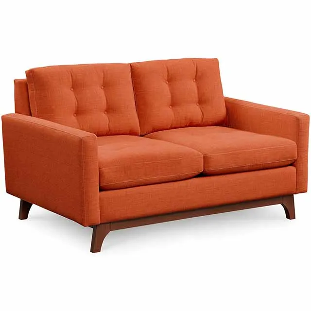 Home Furniture Leisure Style Sofa Set Modern Royal Orange Velvet Furniture Sofa Couches For Apartment And Villa
