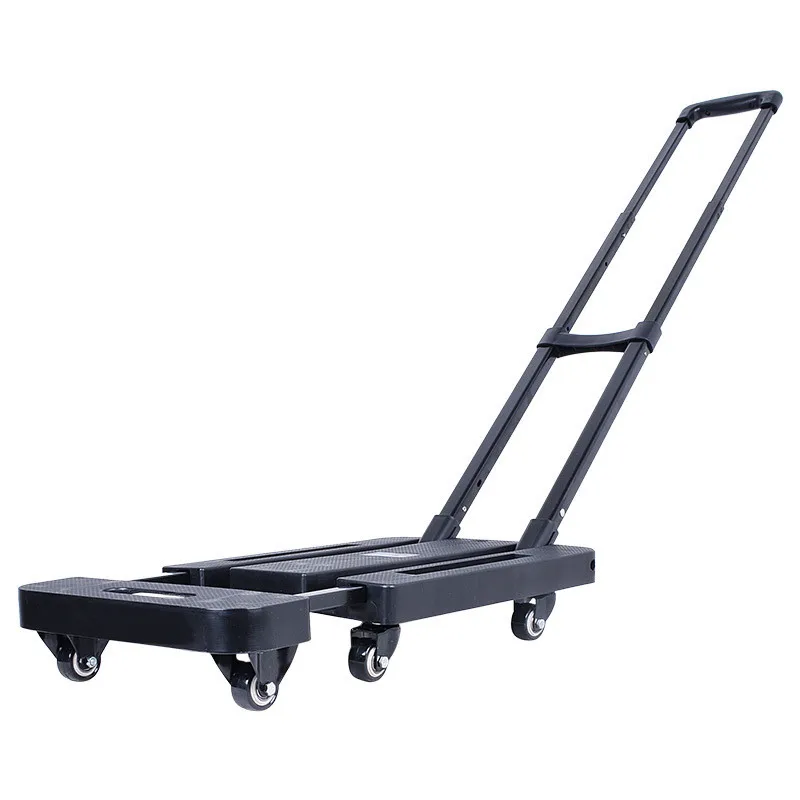 Folding truck portable trolley flatbed home luggage cart shopping cart pull cargo trailer Solid Construction Utility Cart