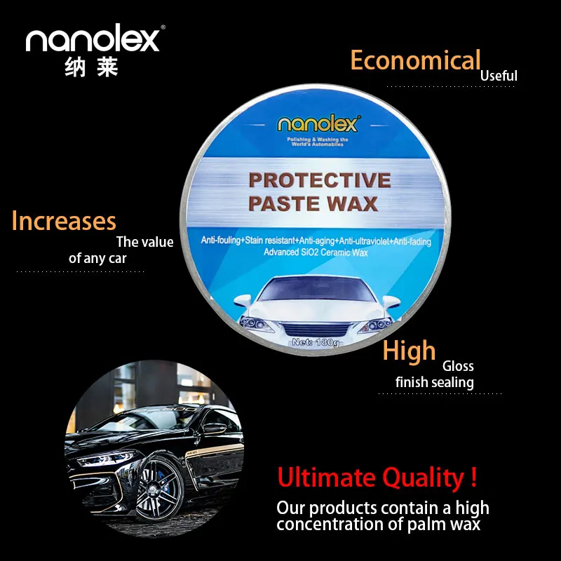 Nanolex S886 Free Sample Wholesale Cheap Price Commercial Car Care Products Oem Hydrophobic Carnauba Car Scratch Coating Wax