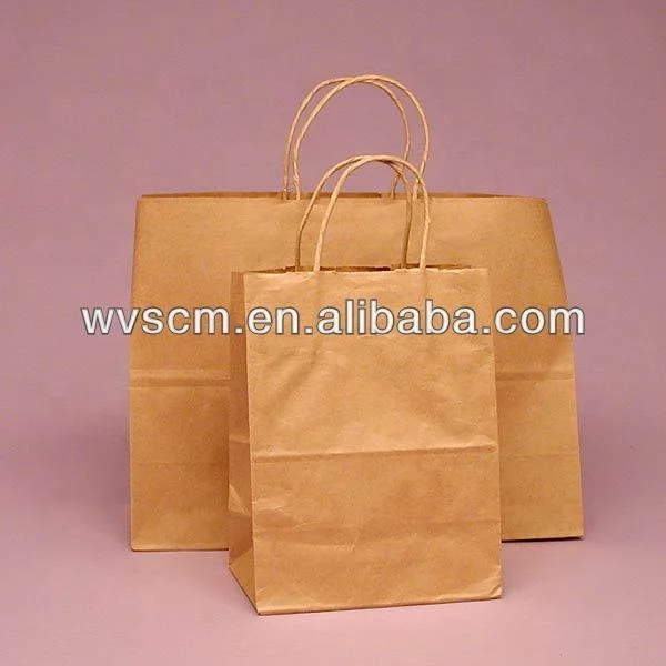Wholesale Kraft Paper Bags for Shopping bags with Handles Customized Logo Printing Design Grocery Party Gift