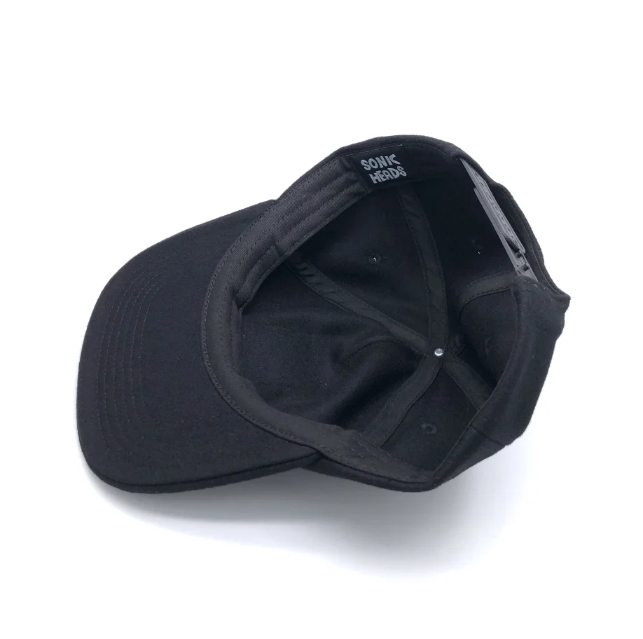 flat bill unstructured 5 panel wool snapback hat with embroidery patch