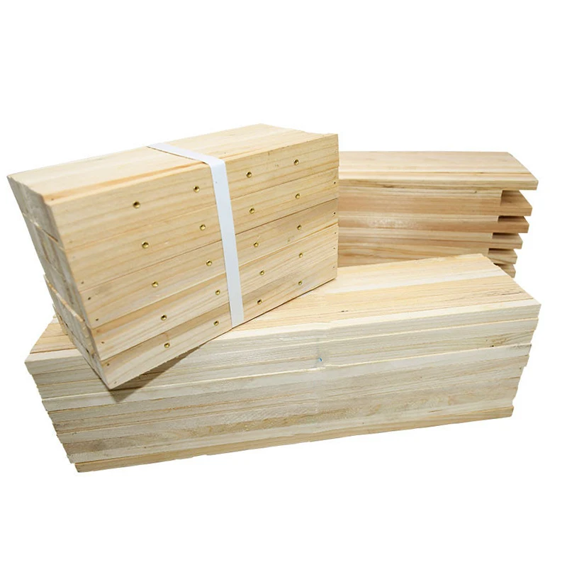 DDP Shipping Apiculture Beekeeping Tools Pine Wood Beehive Frame Deep and Medium Wooden Bee Hive with Space