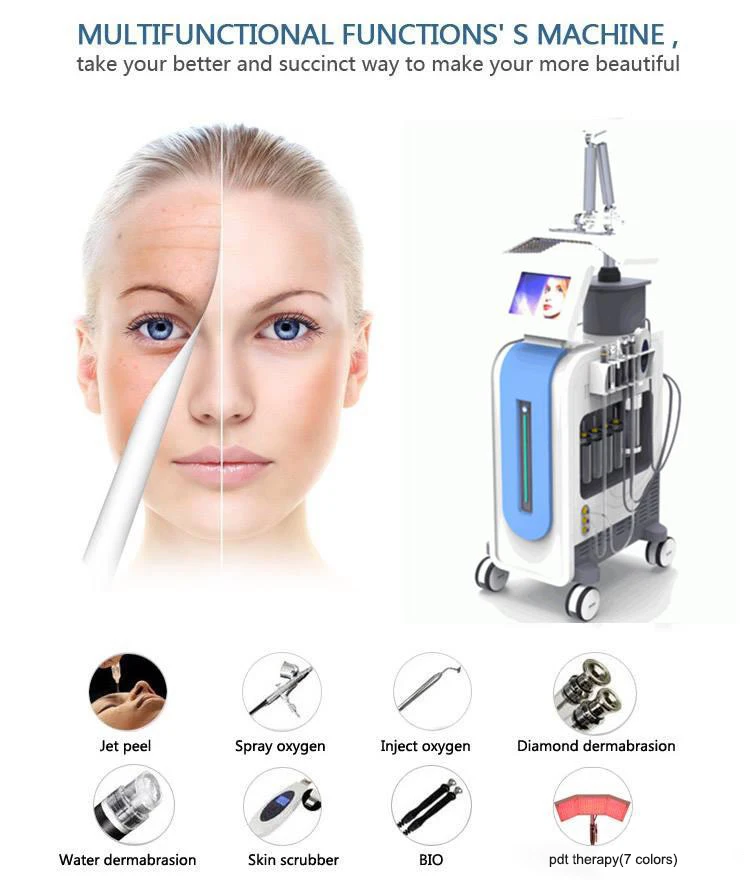 Аппарат для дермабразии лица Hydraface PDT светодиодная терапия кислородная струя гидроочиститель воды ультразвуковой
