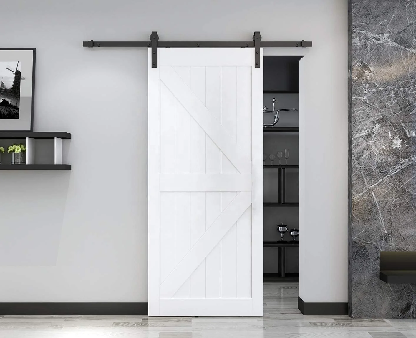 sound insulation big wooden door to bedroom