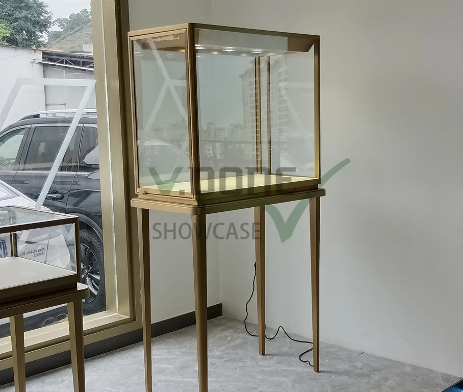 Luxury Design Whole Jewelry Shop Furniture Showcase Illuminated Watch Jewellery Store Cabinet Jewelry Display for Retail Shop