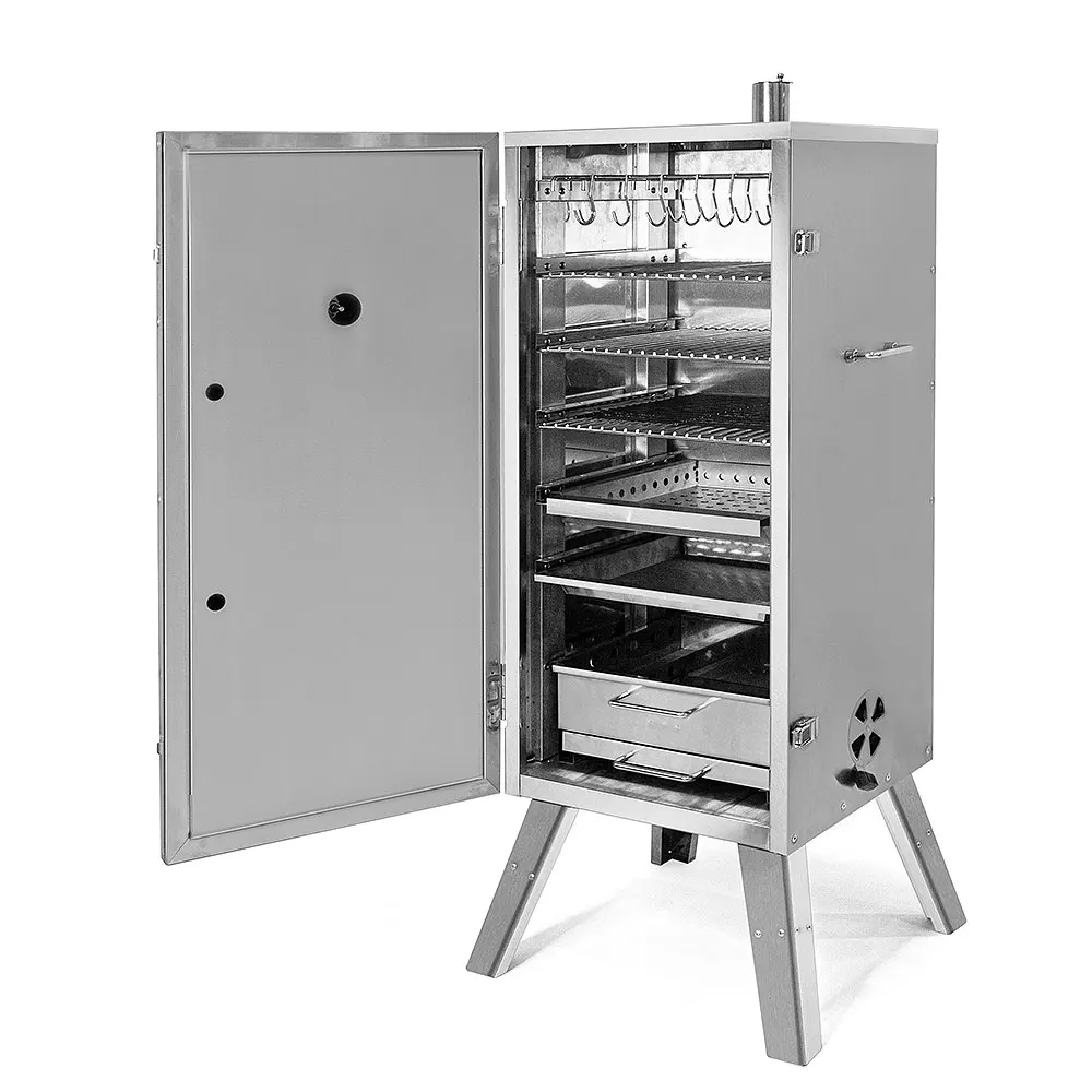 Commercial Charcoal Smoker Oven Machine Wood Charcoal Smoked Fish Mini Smoke House Charcoal Smoke Oven