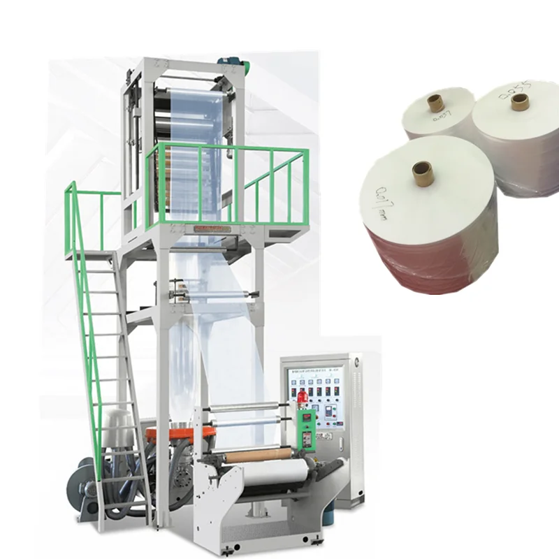 Factory sale corn starch film blowing laminating machine LLD high speed biodegradable plastic blown film extruder machine