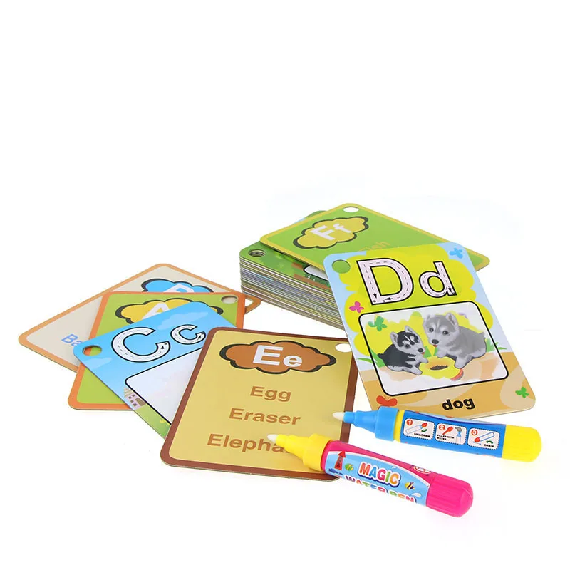 Numbers And Letters Cards Kids Coloring Set Drawing Art Set Drawing Paper Kids Toy Reusable Drawing Toys